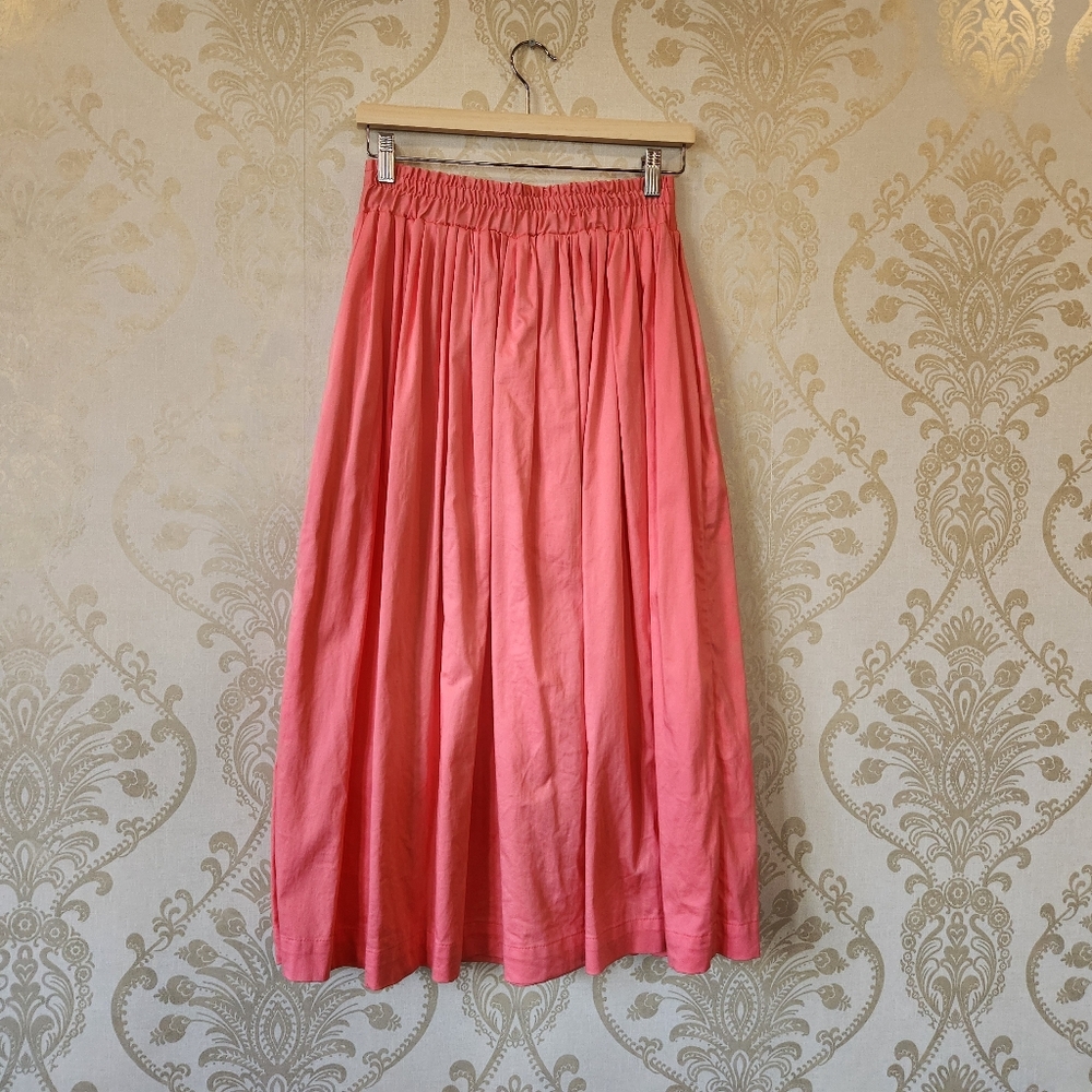 Tony Chestnut Full Skirt with Pockets